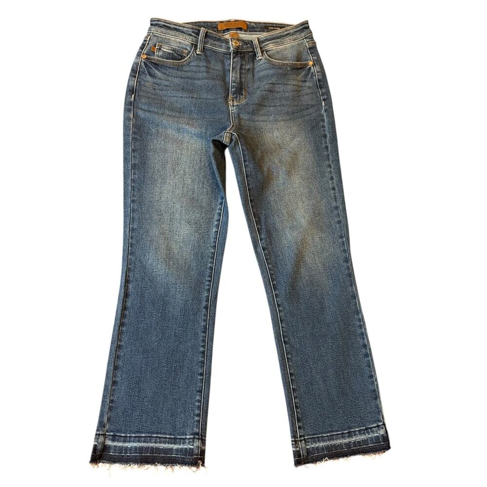 JUDY BLUE Women's Kick Flare Jeans Size 27 High Rise Medium Wash Straight leg